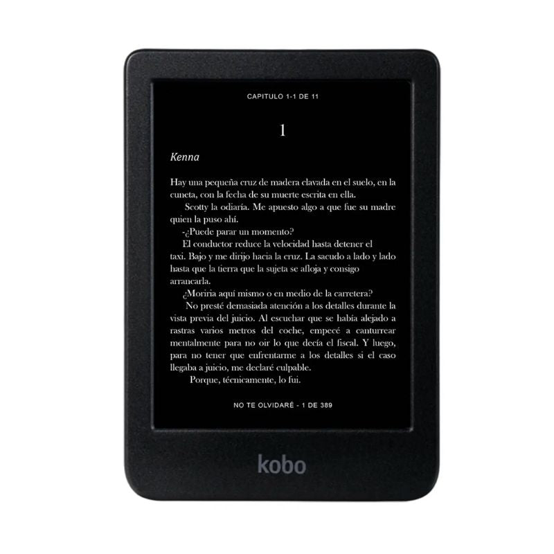 Lector e reader Kobo Clara BW Negro con Funda Basic SleepCover Azul