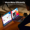 WGK Monitor Portátil WGK 15,6" FHD 1080p USB-C Mini HDMI con soporte Negro - Bestmart