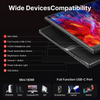 WGK Monitor Portátil WGK 15,6" FHD 1080p USB-C Mini HDMI con soporte Negro - Bestmart