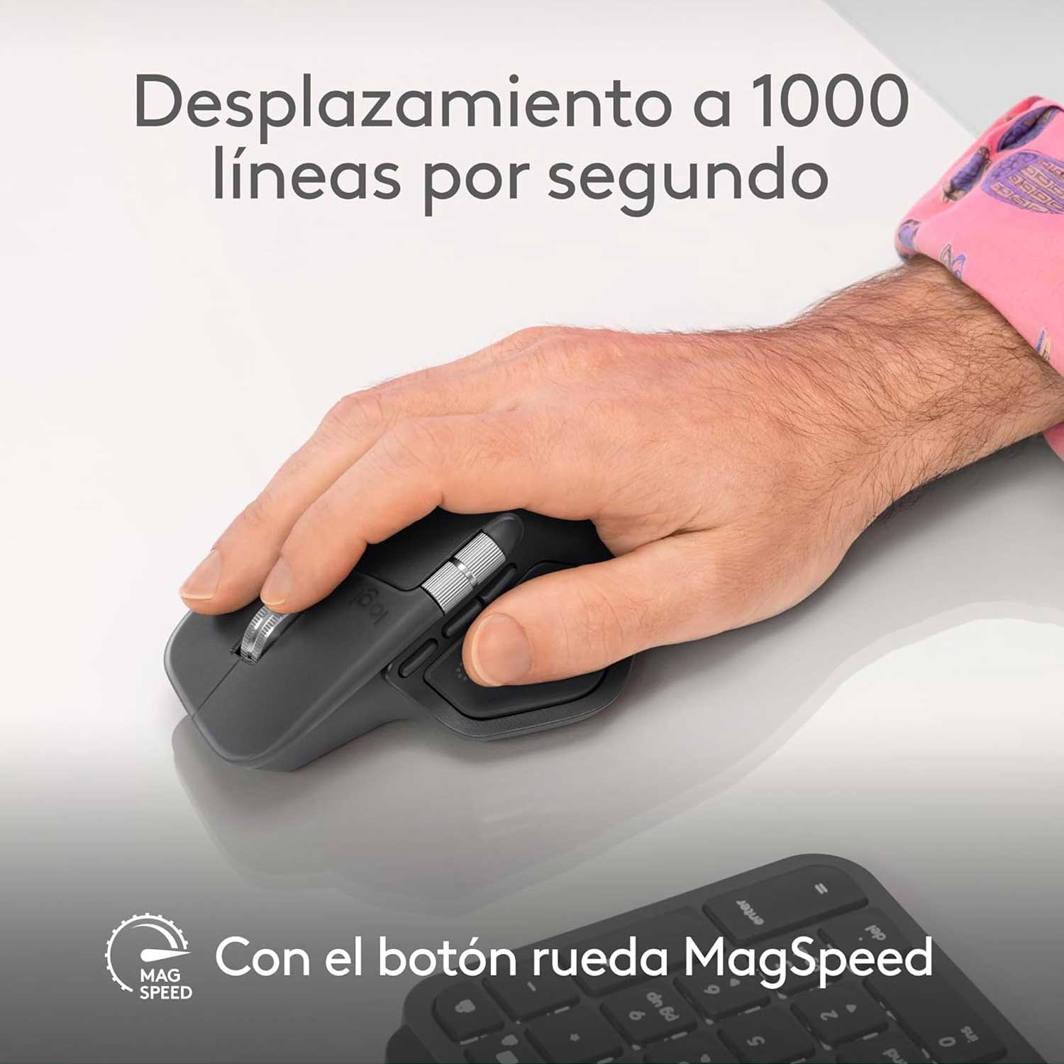 Mouse inalámbrico Bluetooth Logitech MX Master 4 Blanco