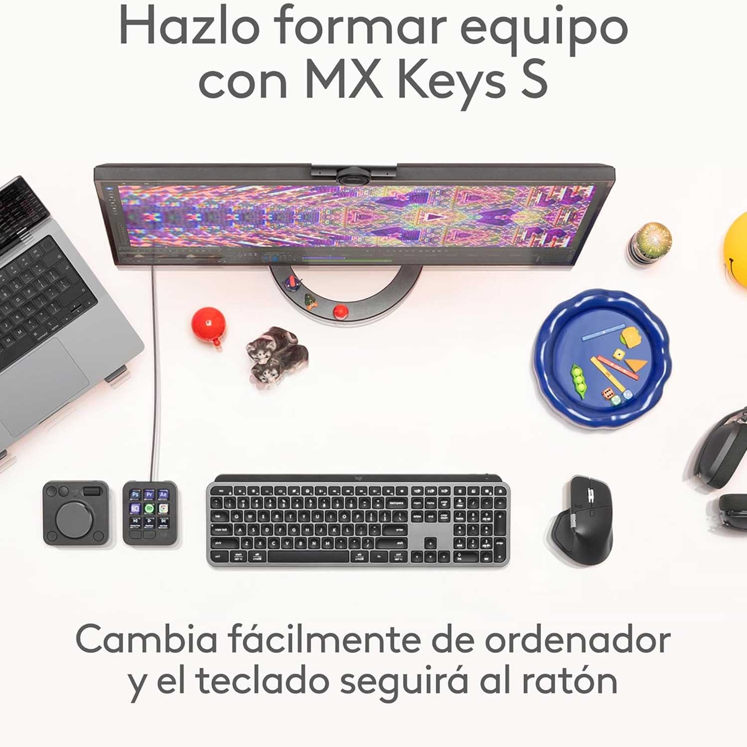 Mouse inalámbrico Bluetooth Logitech MX Master 4 Negro