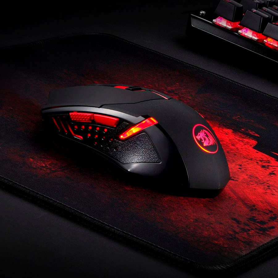 REDRAGON Pack Mouse Gamer + Pad Pro Redragon M601WL-BA - Bestmart