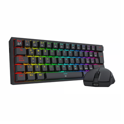 REDRAGON Pack Gamer Redragon S143: Teclado K617 RGB y Mouse King M724 Negro - Bestmart
