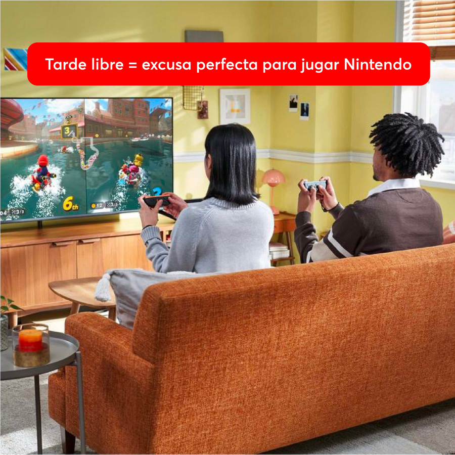 Nintendo Pack consola Nintendo Switch 2 Bundle Mario Kart World + Estuche Puff - Bestmart