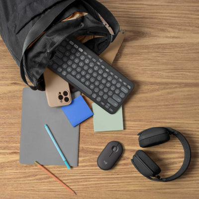 Teclado Bluetooth Logitech Pebble Keys 2 K380s Español Grafito