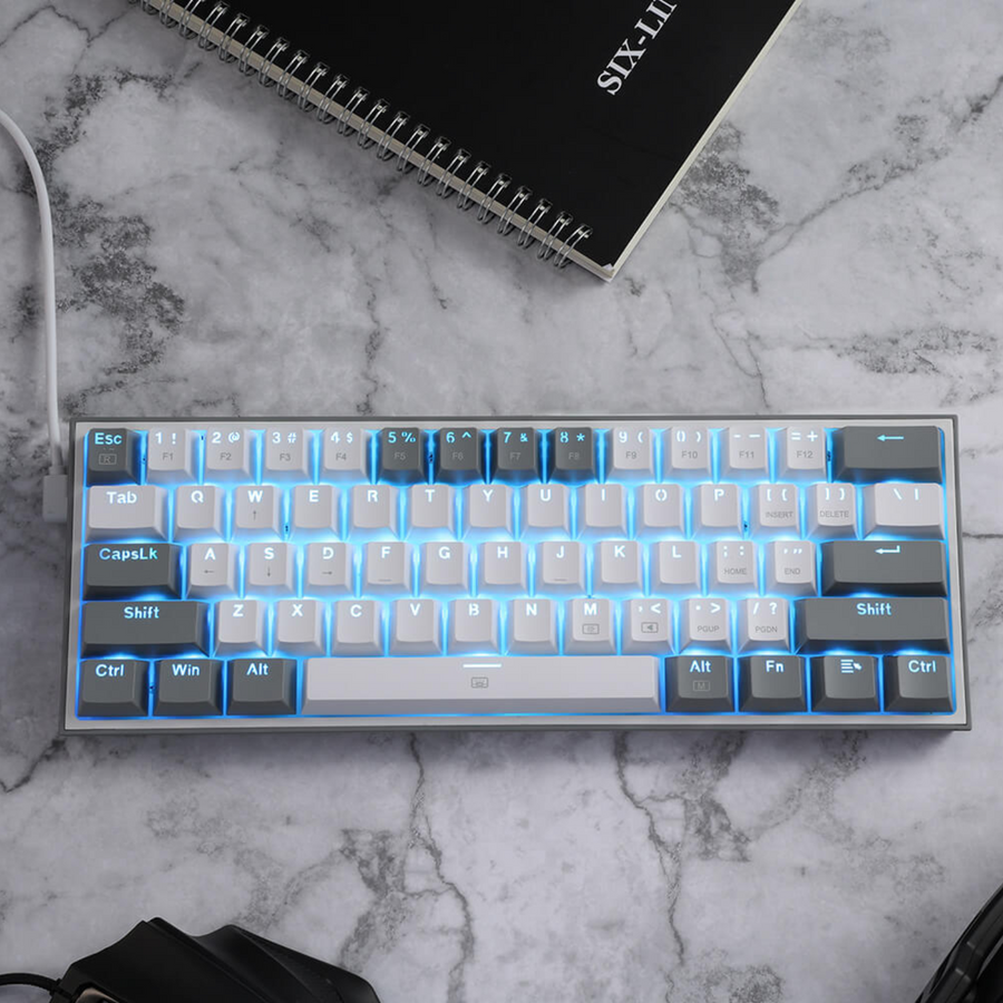 REDRAGON Teclado Redragon K616-RGB WG SP Fizz Pro - Blanco/Gris - Bestmart