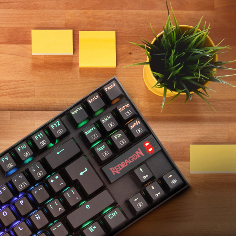 REDRAGON Teclado Mecánico Redragon K552RGB Kumara Switch Red - Negro - Bestmart