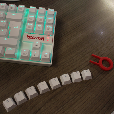 Teclado Gamer Redragon Kumara K552W RGB SP Switch Red Blanco