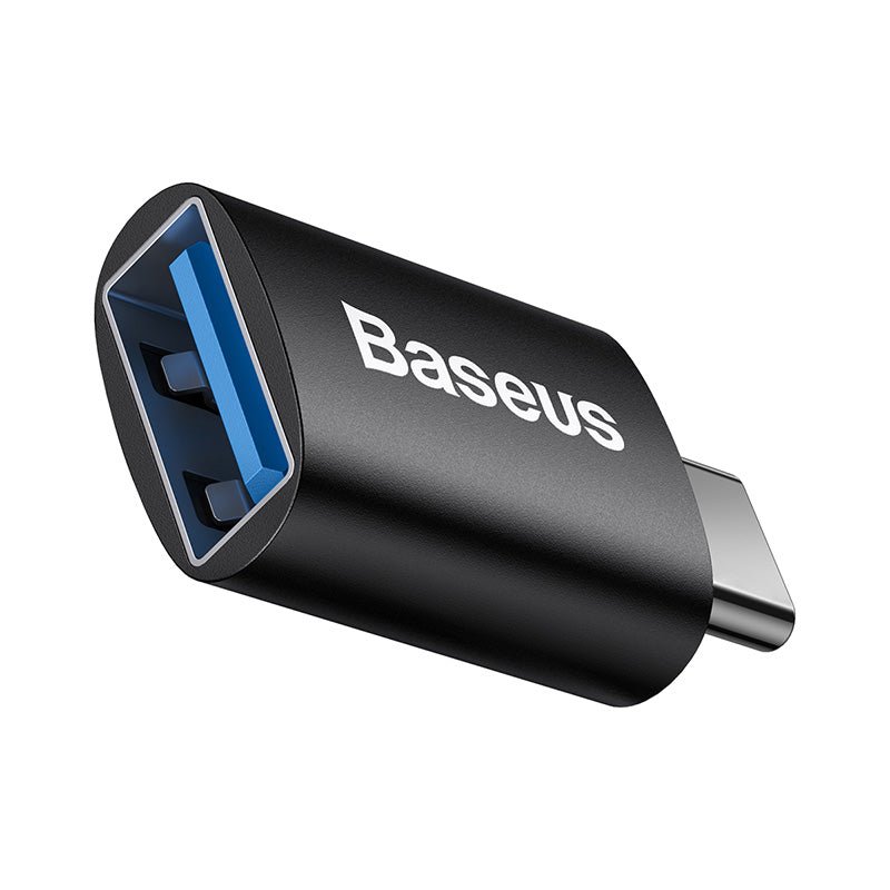 Adaptador Baseus Mini OTG 10Gbps - USB - C a USB 3.1 - Negro - Bestmart