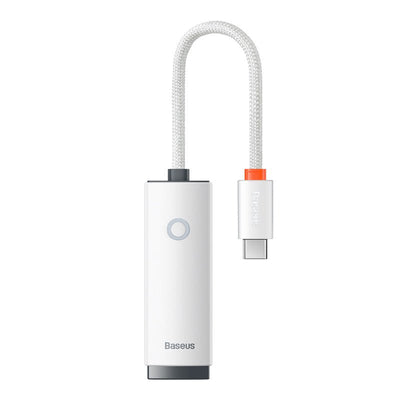 Adaptador de Red Tipo - C a Puerto LAN RJ45 - 1000 Mbps - Blanco - Baseus Lite Series - Bestmart