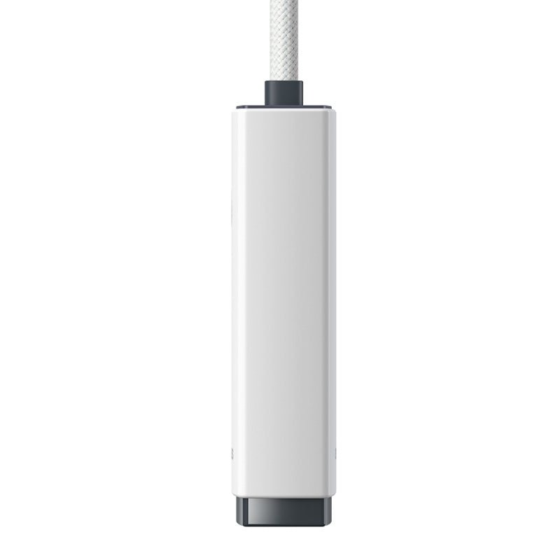 Adaptador de Red Tipo - C a Puerto LAN RJ45 - 1000 Mbps - Blanco - Baseus Lite Series - Bestmart