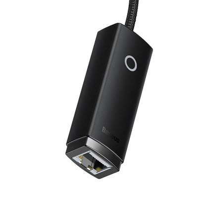 Adaptador de Red USB - A a Puerto LAN RJ45 - 1000 Mbps - Negro - Baseus Lite Series - Bestmart