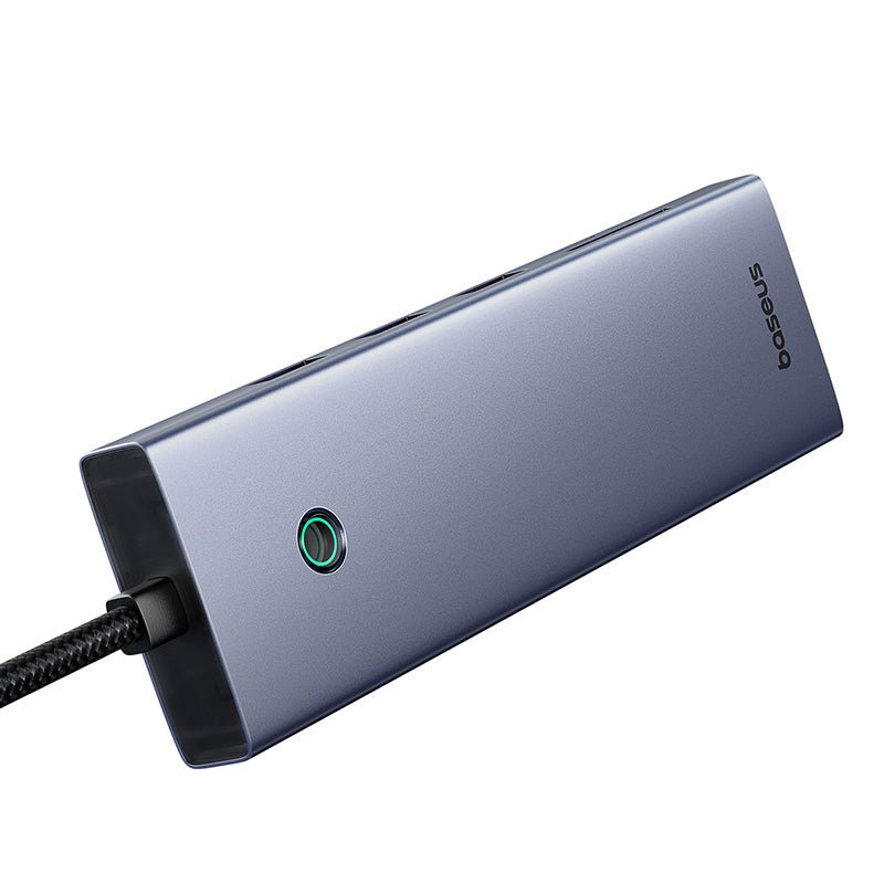 Adaptador HUB 10 en 1 USB - C a HDMI, USB 3.0, VGA, Ethernet, PD, SD, 3.5mm - Baseus - Gris - Bestmart