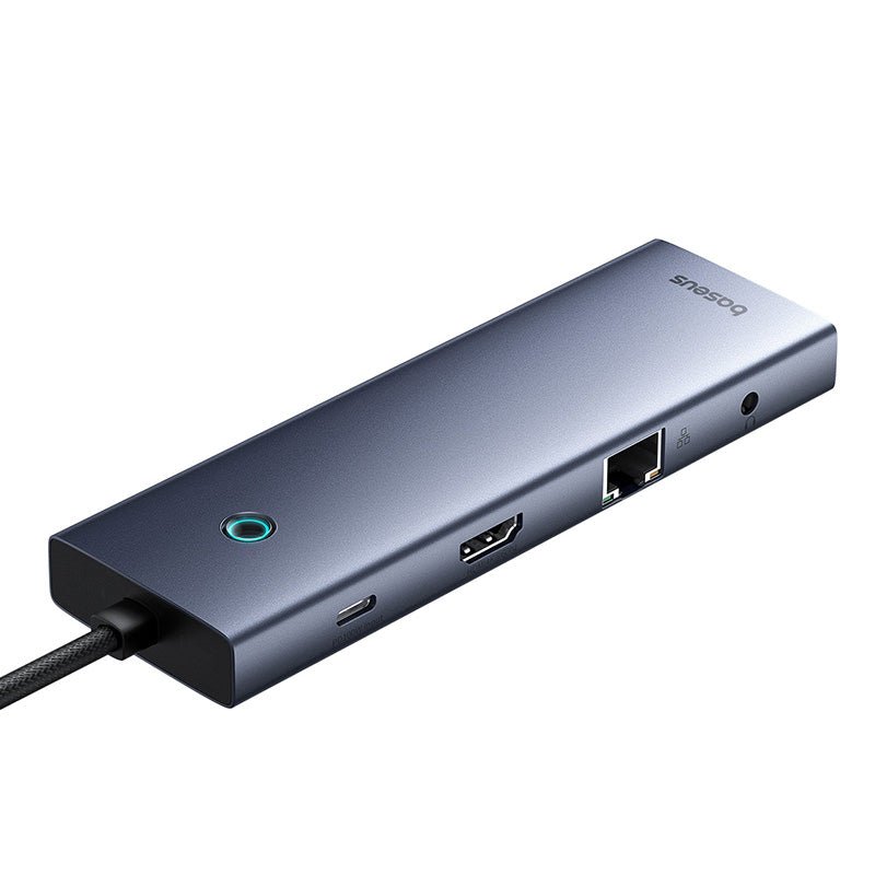 Adaptador HUB 10 en 1 USB - C a HDMI, USB 3.0, VGA, Ethernet, PD, SD, 3.5mm - Baseus - Gris - Bestmart