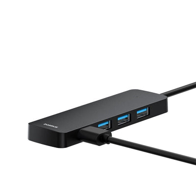 Adaptador HUB 100cm USB - A a USB 3.0 X 4 - 5 Gbps - Baseus UltraJoy Series - Negro - Bestmart