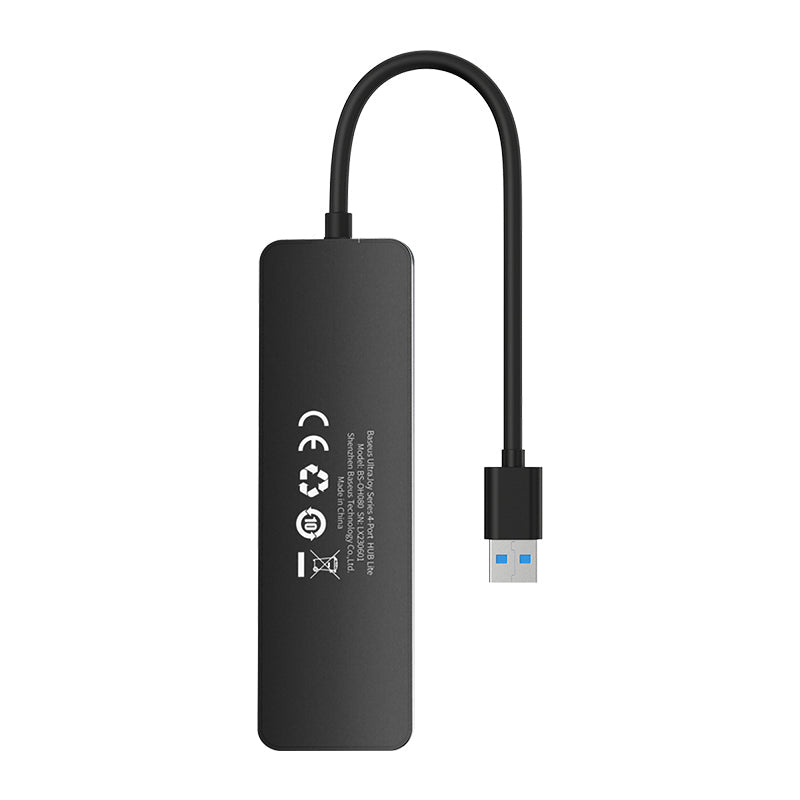 Adaptador HUB 15cm USB - A a USB 3.0 X 4 Baseus UltraJoy Series - Negro - Bestmart
