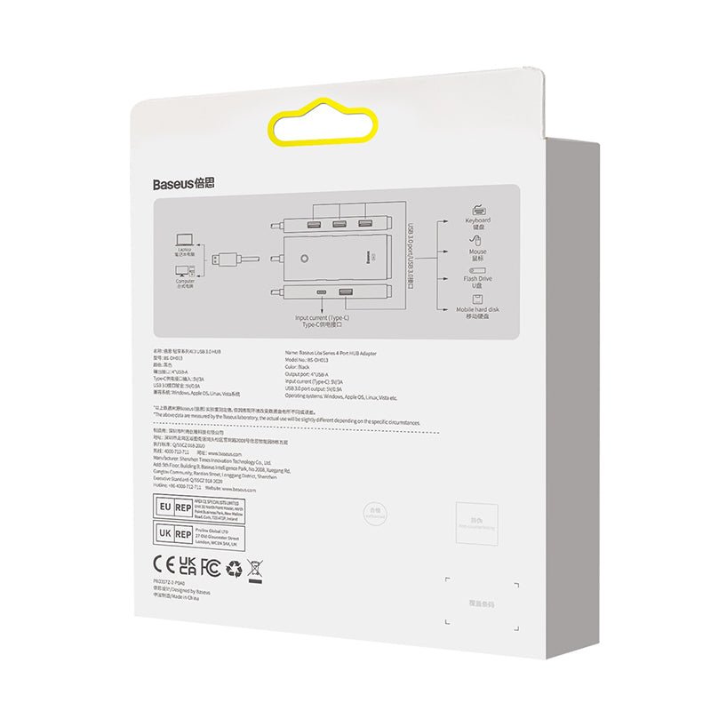 Adaptador HUB 4 en 1 USB - A a USB 3.0 x 4 - 1 Metro - Baseus Lite Series - Bestmart