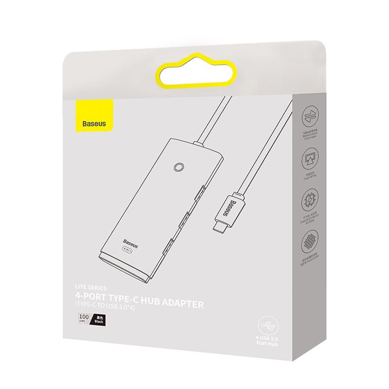 Adaptador HUB 4 en 1 USB - C a USB 3.0 x 4 - 1 Metro - Baseus Lite Series - Bestmart