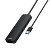 Adaptador HUB 50cm USB - A a USB 3.0 X 4 - 5 Gbps - Baseus UltraJoy Series - Negro - Bestmart