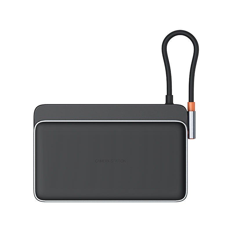 Adaptador HUB 6 en 1 Tipo C a HDMI + USB 3.0 x 3 + PD + RJ45 - Baseus GamerX Series - Gris - Bestmart