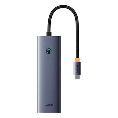 Adaptador HUB 7 en 1 USB - C a HDMI + USB 3.0 x 2 + Ethernet RJ45 + USB - C + SD - Baseus UltraJoy Series - Bestmart