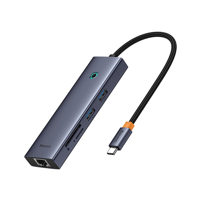 Adaptador HUB 7 en 1 USB-C a HDMI + USB 3.0 x 2 + Ethernet RJ45 + USB-C + SD - Baseus UltraJoy Series