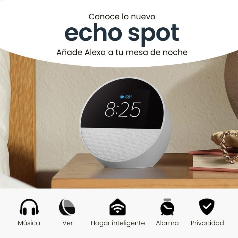 Amazon Alexa Echo Spot - Blanco - Bestmart