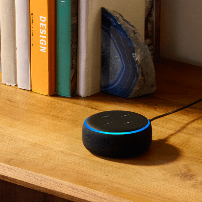 Amazon Echo Dot 3 con Alexa - Negro (Renovado por Amazon) - Bestmart