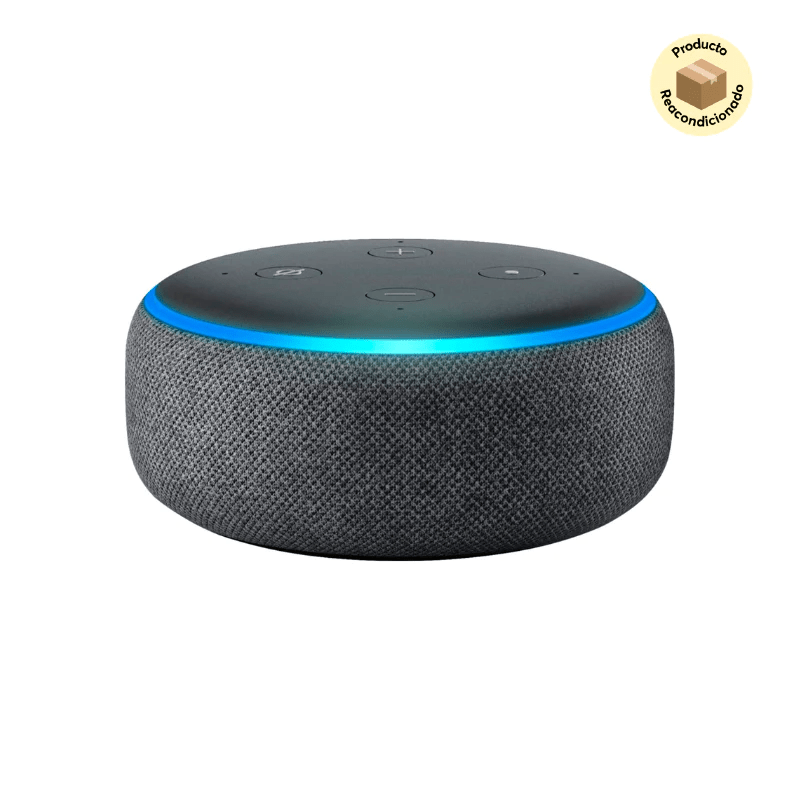 Amazon Echo Dot 3 con Alexa - Negro (Renovado por Amazon) - Bestmart