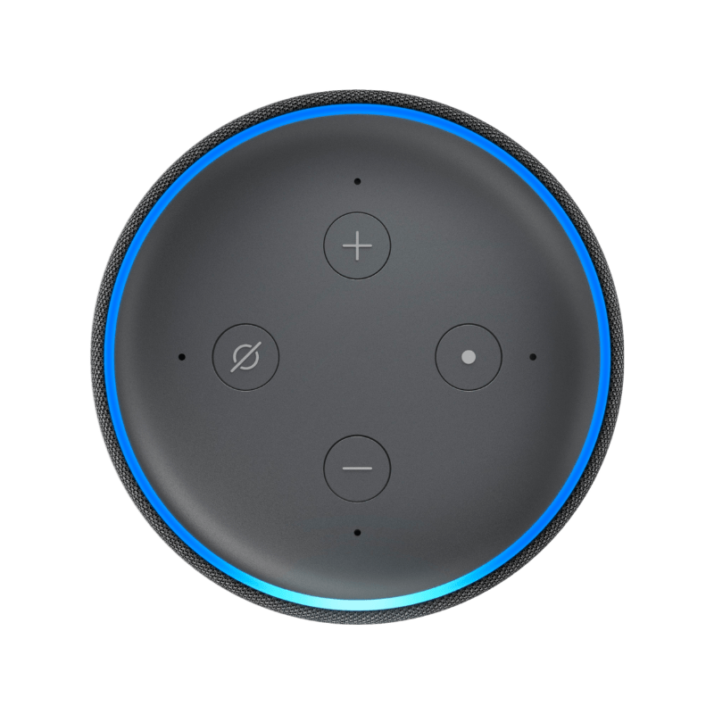 Amazon Echo Dot 3 con Alexa - Negro (Renovado por Amazon) - Bestmart