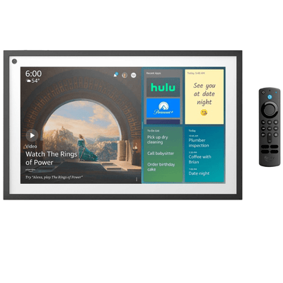 Amazon Echo Show 15 - Pantalla Inteligente 15,6" FHD con Alexa y Fire TV - Negro/Blanco - Bestmart