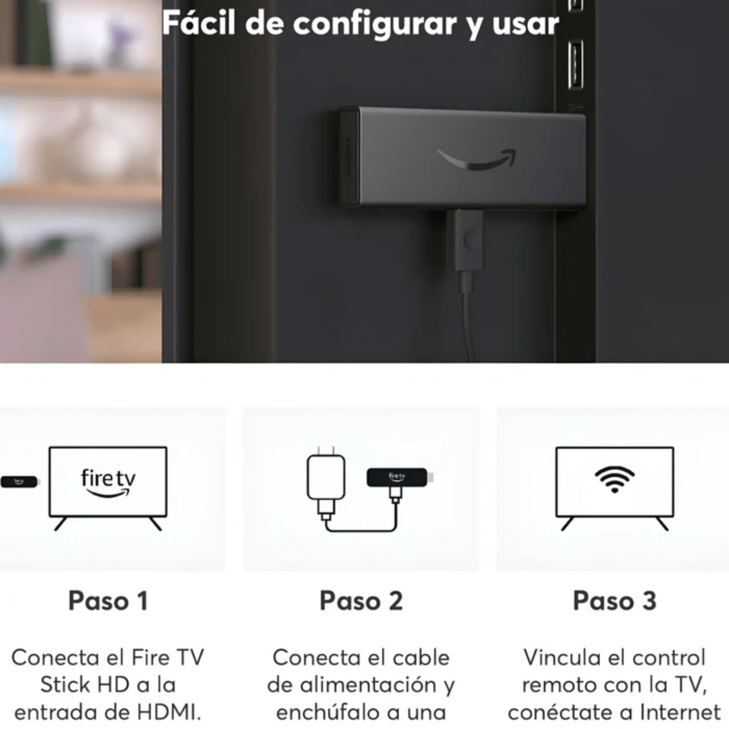 Amazon Fire TV Stick 4K - 2024 (Reacondicionado) - Negro - Bestmart