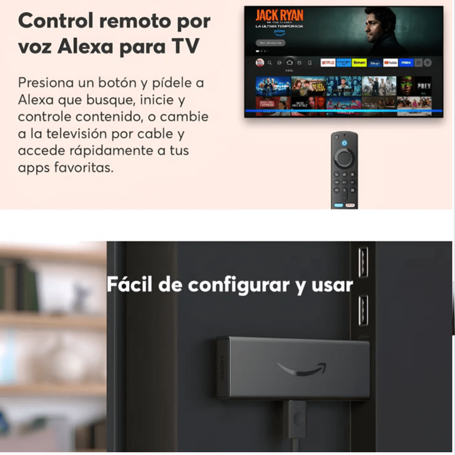 Amazon Fire TV Stick 4K - 2024 (Reacondicionado) - Negro - Bestmart