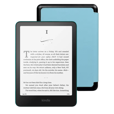 Amazon Kindle Paperwhite 7" 2024 16GB Jade con Funda Premium Celeste - Bestmart