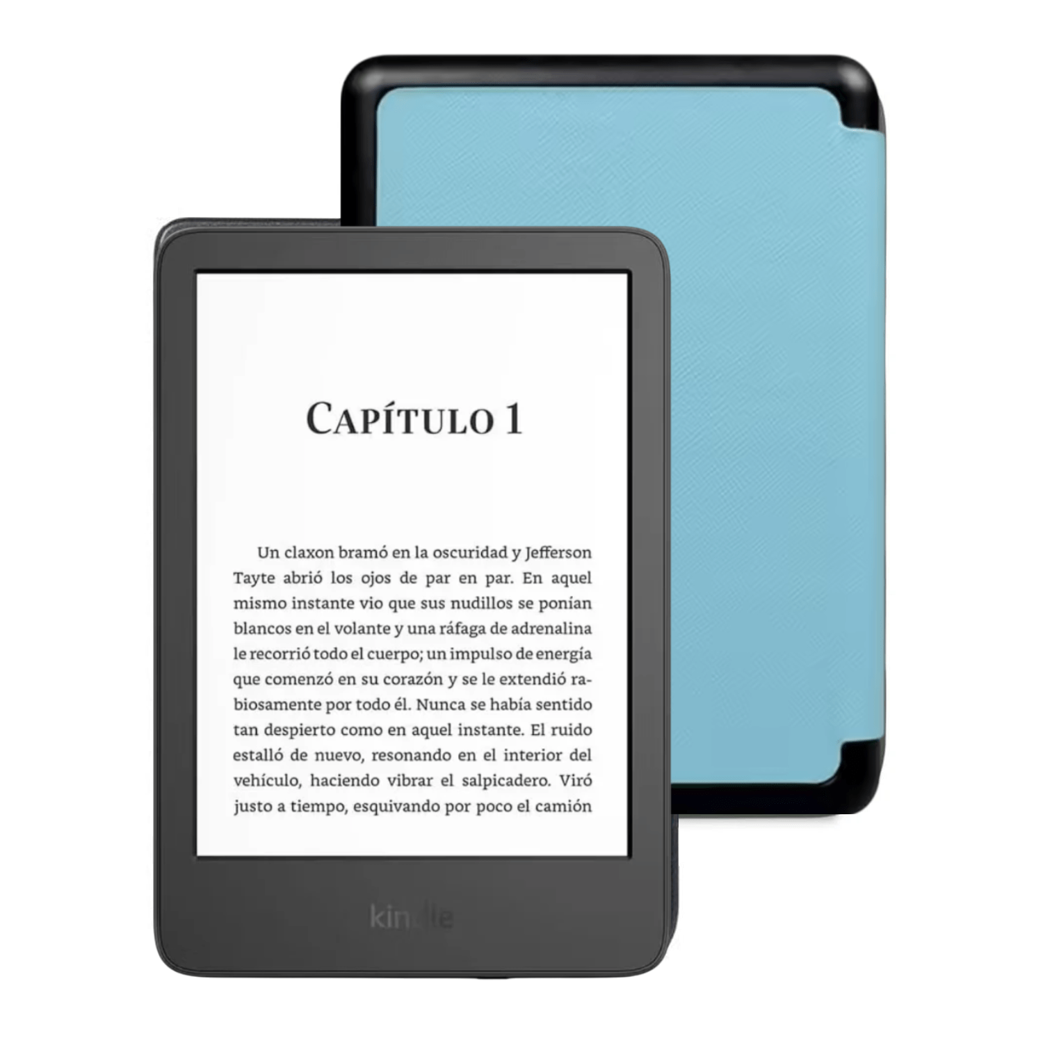 Amazon Kindle Paperwhite 7" 2024 16GB Negra con Funda Premium Celeste - Bestmart
