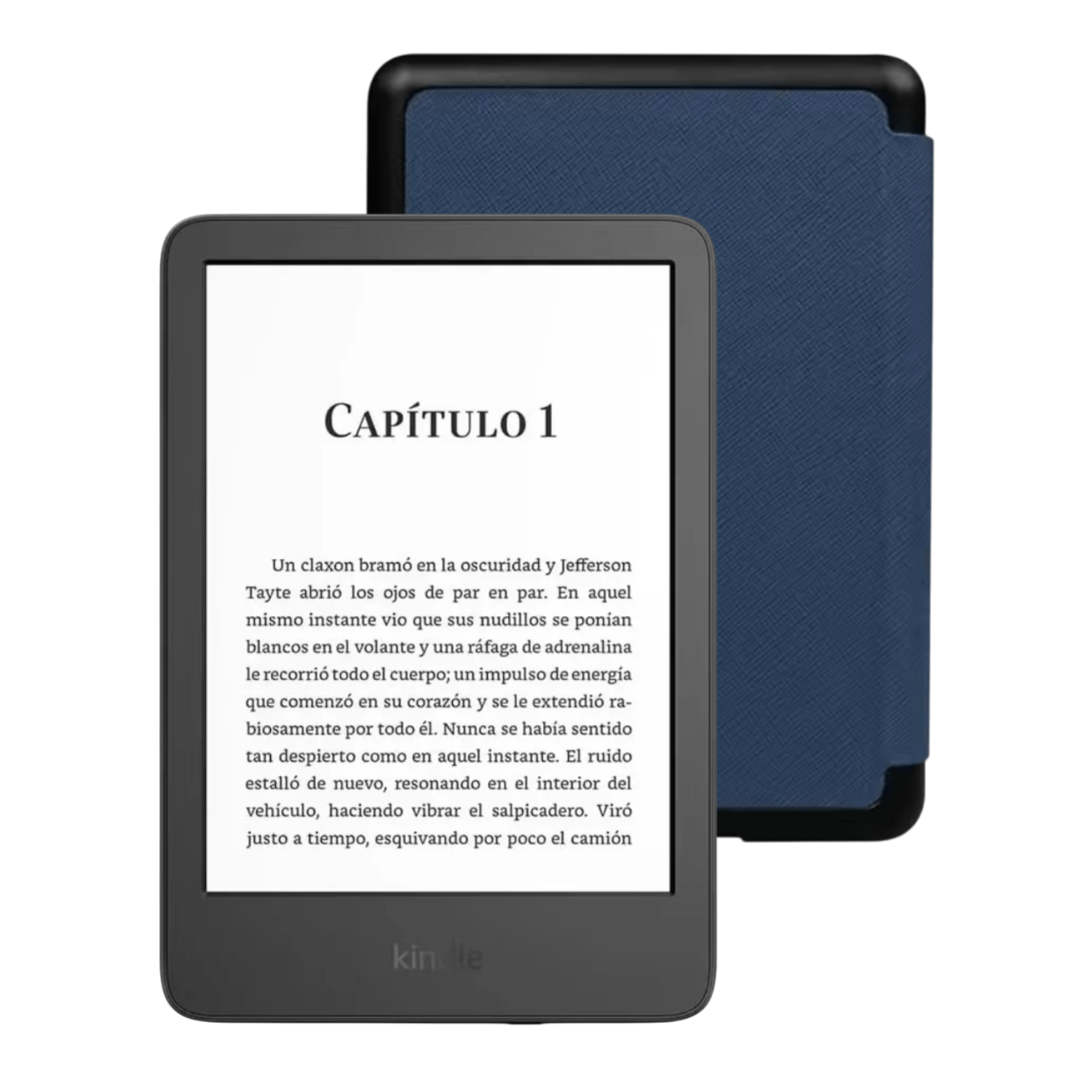 Amazon Kindle Paperwhite 7" 2024 16GB Negro con Funda Premium Azul - Bestmart