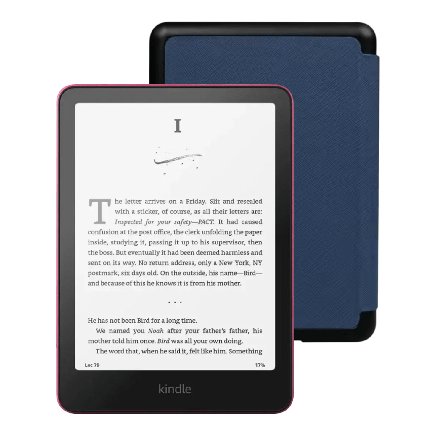 Amazon Kindle Paperwhite 7" 2024 16GB Raspberry con Funda Premium Azul - Bestmart