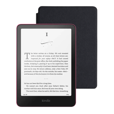 Amazon Kindle Paperwhite 7" 2024 16GB Raspberry con Funda Premium Negra - Bestmart