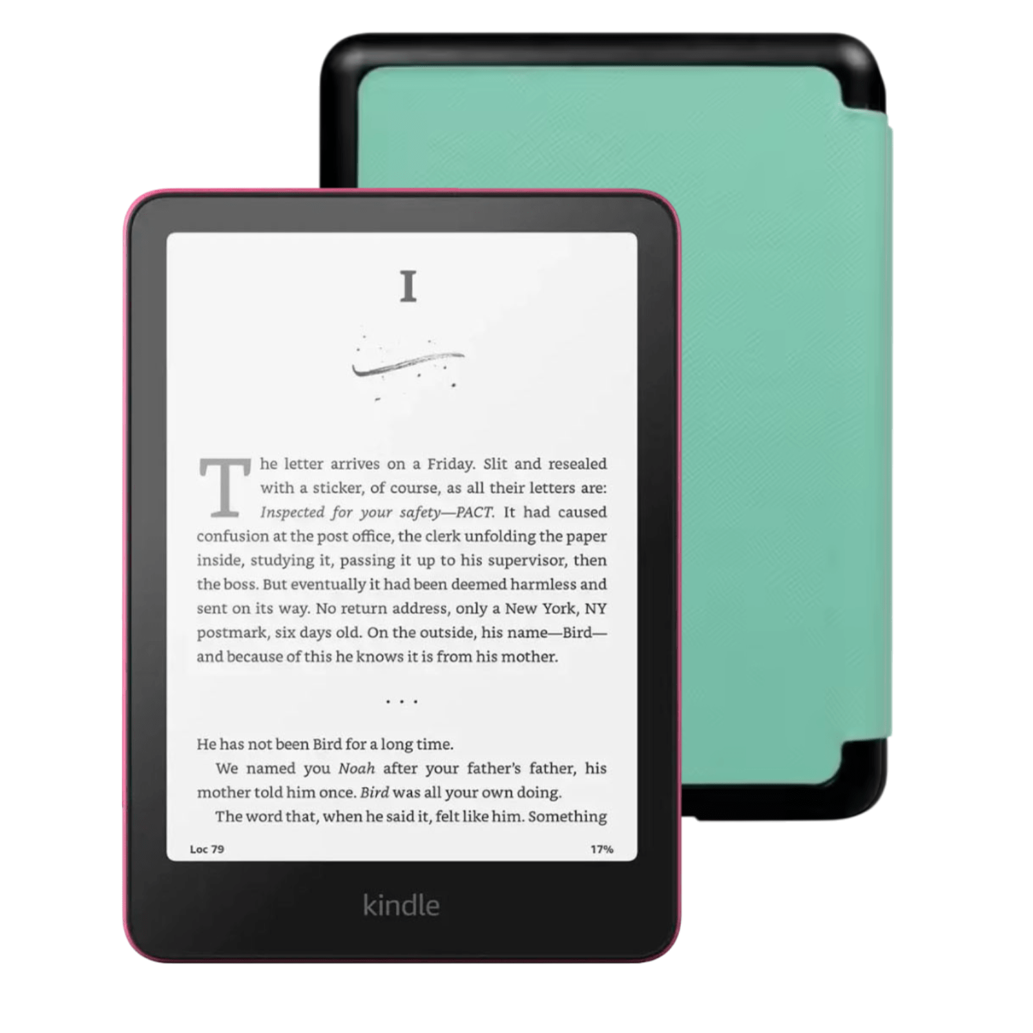 Amazon Kindle Paperwhite 7" 2024 16GB Raspberry con Funda Premium Verde - Bestmart