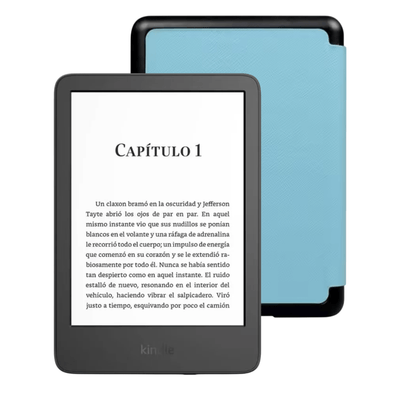 Amazon Kindle Paperwhite 7" 2024 16GB Sin Publicidad con Funda Premium Celeste - Bestmart