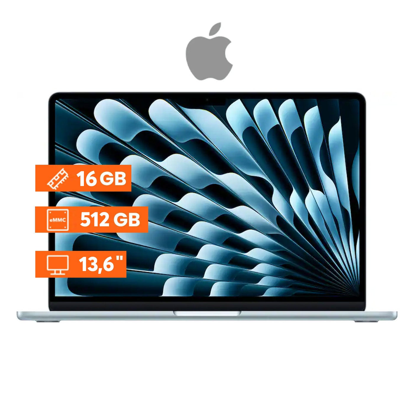 Apple MacBook Air 13 M5 (2026) 16GB RAM 512GB SSD, Pantalla Liquid Retina, Color Sky Blue