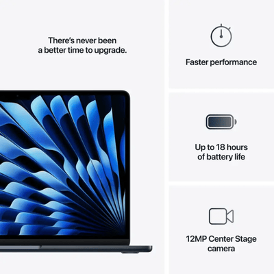 Apple Macbook Air 13,6" M4 Chip 16GB 256GB SSD Midnight - Bestmart