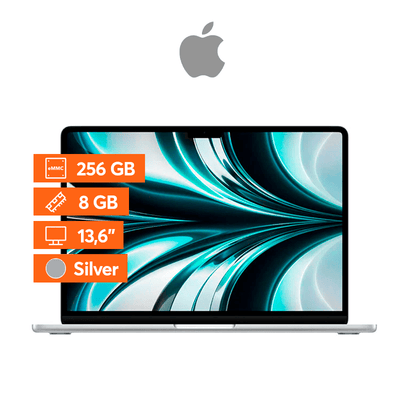 Apple MacBook Air M2 13,6" - 8 GB RAM - 256GB SSD - Silver - Bestmart