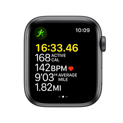 Apple Watch SE 1.ª Gen (GPS) Caja Space Gray aluminio 44mm con correa sport Midnight - Ajustable - Bestmart