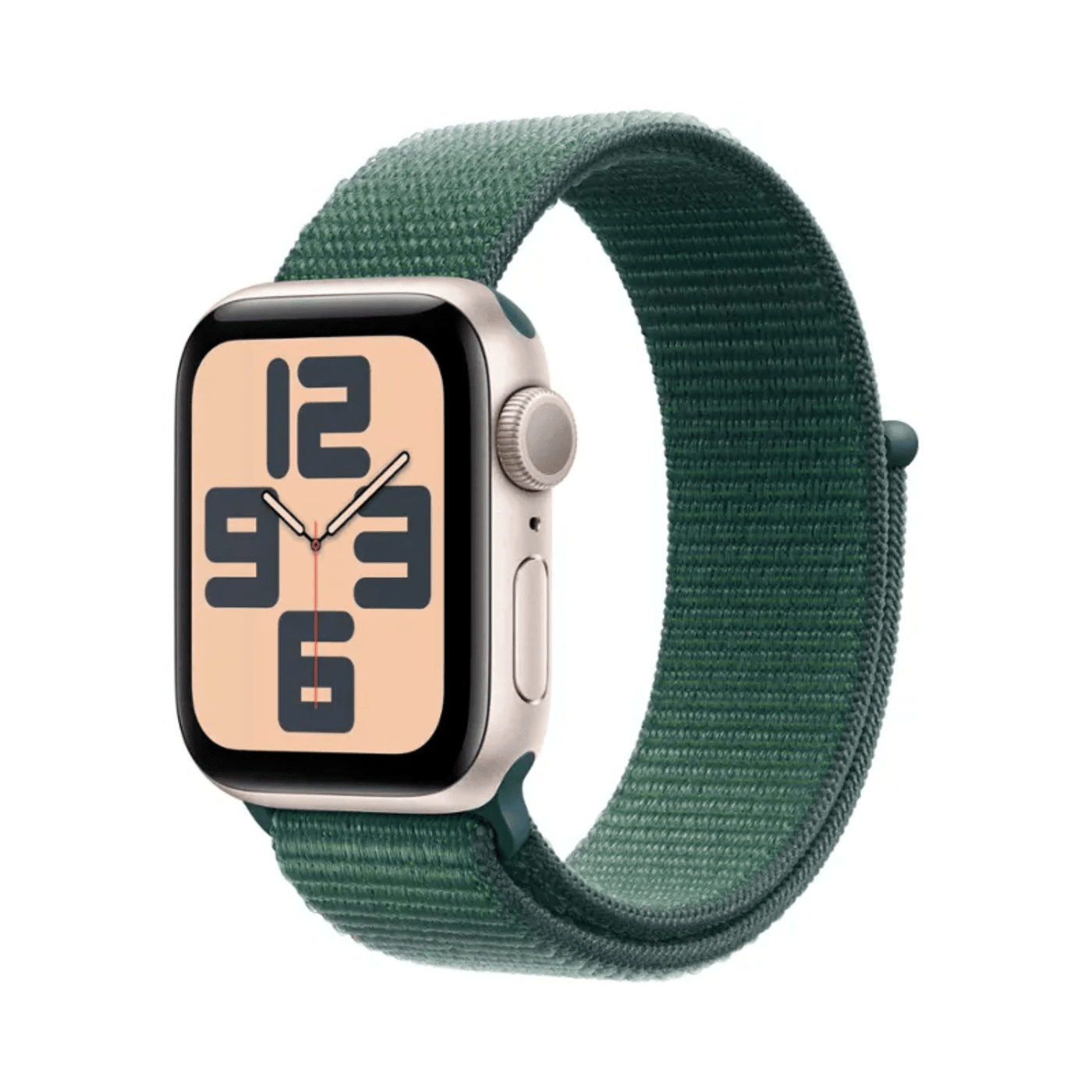 Apple Watch SE 2.ª Gen 2022 (GPS) Caja Starlight aluminio 40mm con Lake Green Sport Loop - Ajustable