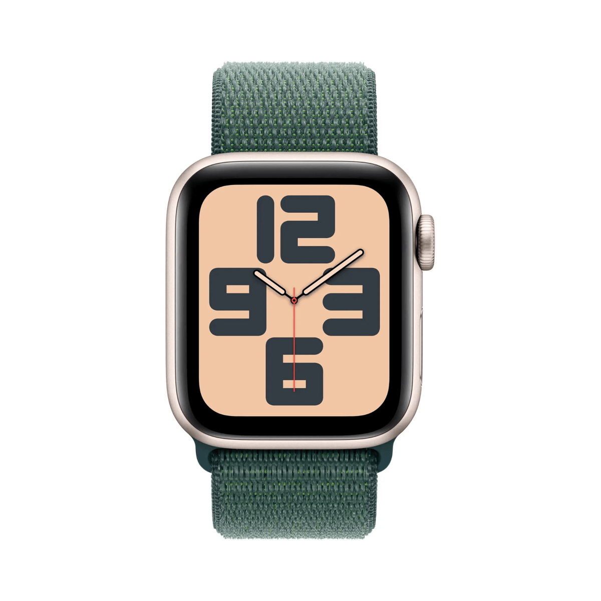 Apple Watch SE 2.ª Gen 2022 (GPS) Caja Starlight aluminio 40mm con Lake Green Sport Loop - Ajustable - Bestmart