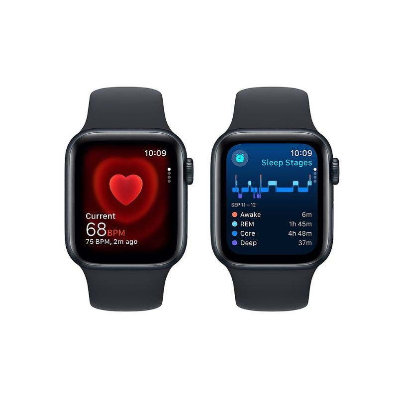 Apple Watch SE 2.ª Gen 2024 (GPS) Caja Midnight aluminio 40mm con correa sport Midnight - M/L - Bestmart