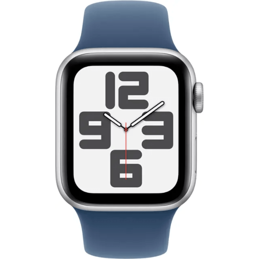 Apple Watch SE 2.ª Gen 2024 (GPS) Caja Silver aluminio 40mm con correa sport Azul - S/M - Bestmart