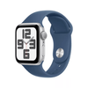 Apple Watch SE 2.ª Gen 2024 (GPS) Caja Silver aluminio 40mm con correa sport Azul - S/M - Bestmart