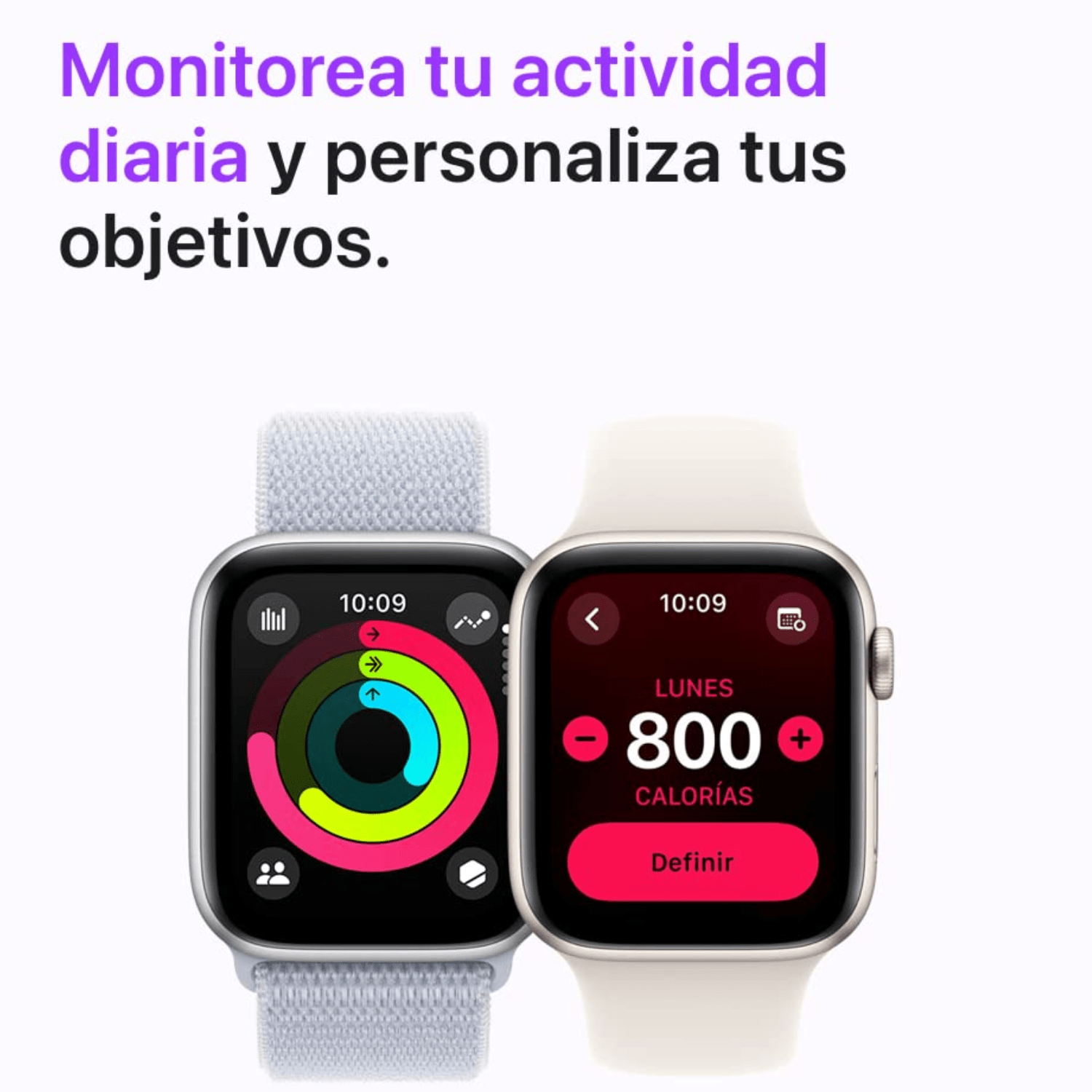 Apple Watch SE 2.ª Gen 2024 (GPS) Caja Silver aluminio 40mm con correa sport Azul - S/M - Bestmart